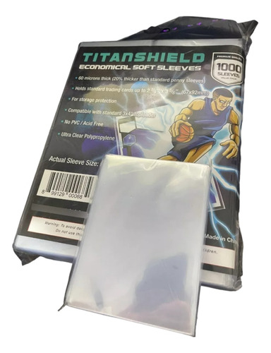 125 Protectores Titanshield 67x94mm, Magic, Yugioh, Etc