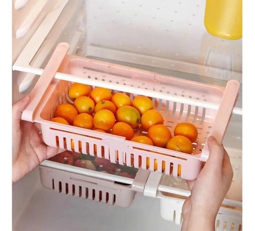 Bandeja Estante Extensible Cajón Para Heladera Recipiente X5