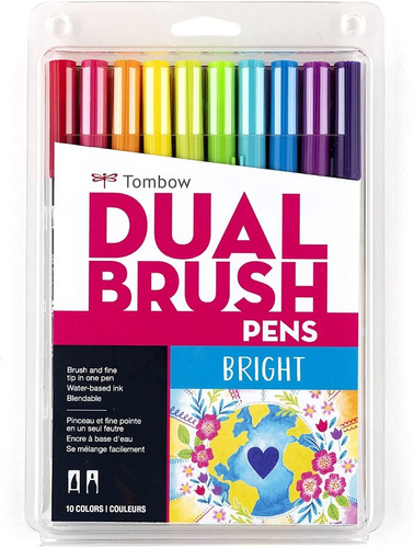 Tombow Marcadores Para Lettering De Lujo Paquete X 10 Pastel