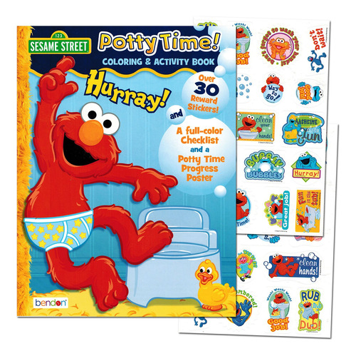 Sesame Street  Potty Time  Potty Training Coloring And ...