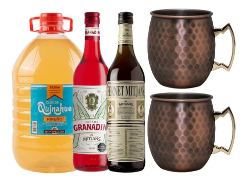 Terremoto Mule Pipeño + Granadina + Fernet + Mug Wayu Cobre