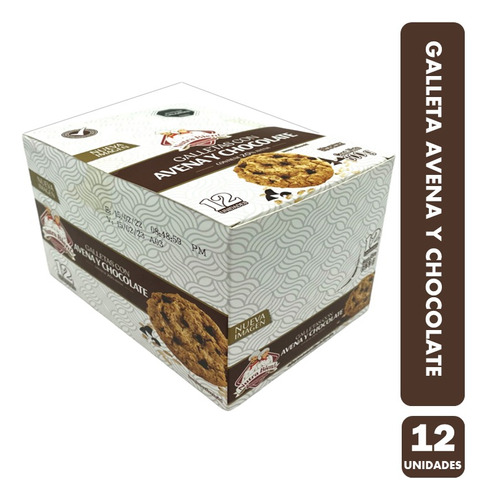Galletas Saludables Nutrabien Avena Chocolate (caja Con 12u)