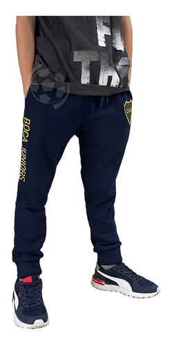 Pantalón Jogging De Niño Boca Juniors Con Licencia Oficial 