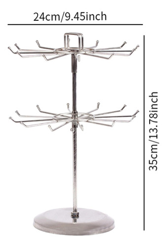 Soporte Giratorio Para Collares, Organizador De Argén