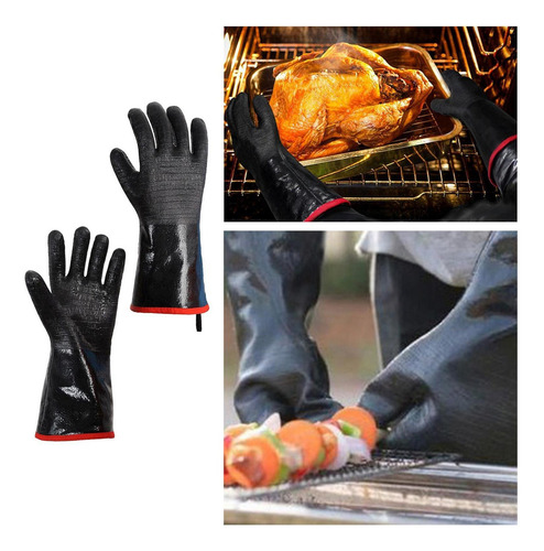Guantes De Neopreno Para Parrilla De Guantes Resistentes Al