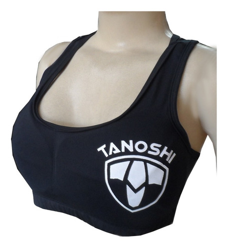 Imagem 3 de 7 de Protetor Seios Tanoshi Preto - Luta Muaythai Sanda Karate