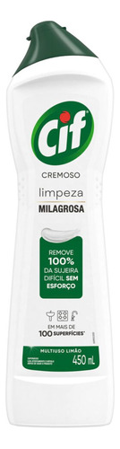 Cif Cremoso Limpeza Milagrosa Limão Para Casa 450 Ml