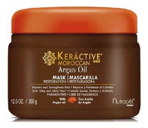 Mascarilla Argan Nutrapel Keractive Moroccan Sin Parabenos