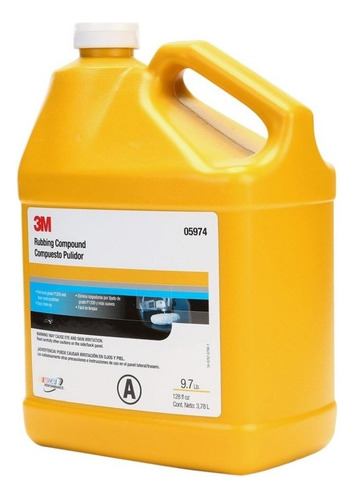 Pulimento Amarillo 3m Rubbing Compound Galón 5974 Grado Profesional