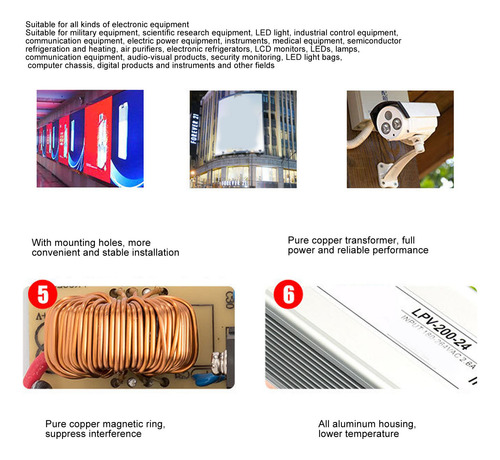 Imagen 7 de 10 de Led Driver Waterproof Ip67 Fuente De Alimentación De Voltaje