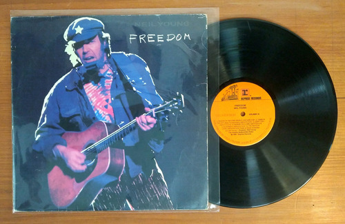 Neil Young Freedom 1990 Disco Lp Vinilo Brasil