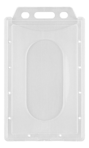 Pack 50 Unids Porta Credencial Transparente Plastico Rigido