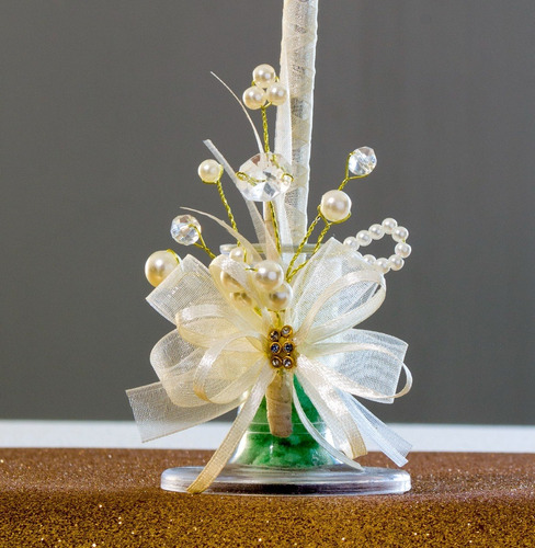 Imagen 4 de 5 de Pluma Firmas Boda Xv Años Decorada Recuerdo Carmen Hadas