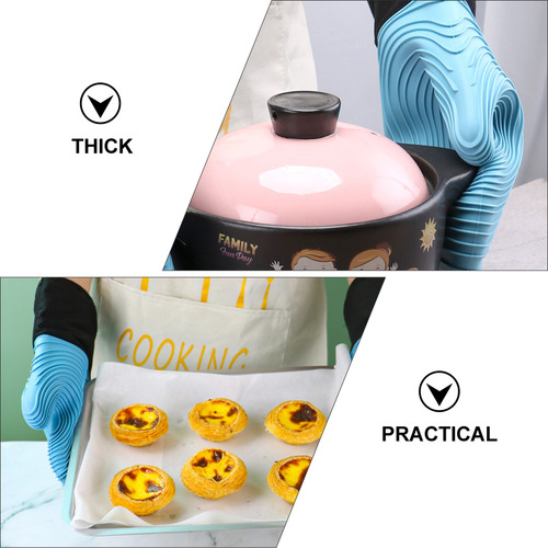 Guante Protector De Silicona De Cocina De 1 Pieza Para Alta