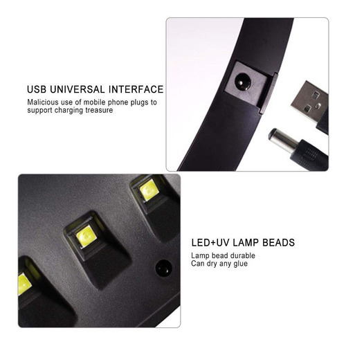 Cabina Led Secador De Uñas Panda 3 En 1 Led/uv 36 W Color Blanco