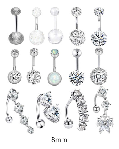 Jja 14 Anillos For Ombligo, Anillos Colgantes For El