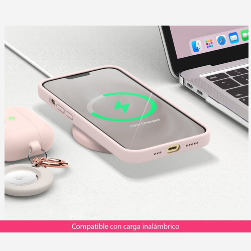 Imagen 6 de 10 de Funda Silicona Gamuza + Vidrio Full Para Todos iPhone 13