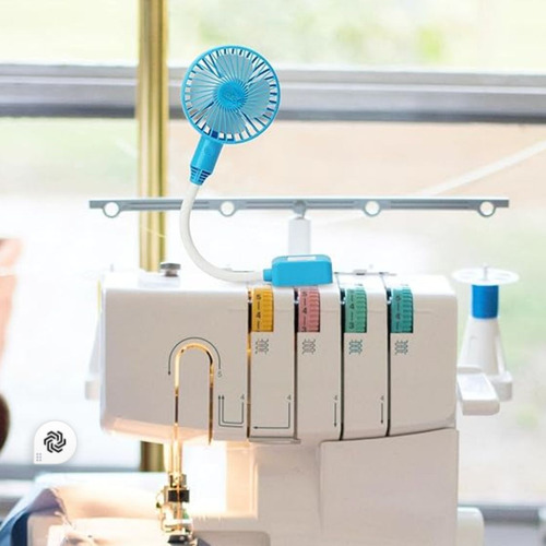 Ventilador 3 Velocidades Flexível Máquina De Costura Com Imã