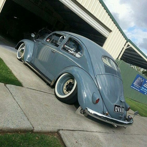 Rodas De Fusca Baja Gaiola Bugre Tala Larga Preto (Usado)