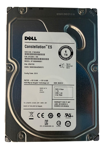 Disco rígido interno Dell SAS 6 GBS 9YZ264-150 1TB