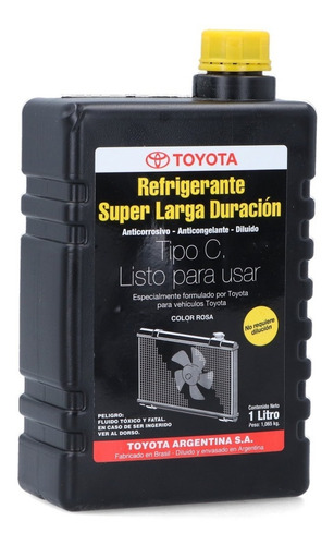 Liquido Refrigerante Toyota Original Super Larga Duración 