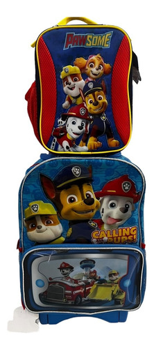 Mochila Paw Patrol Mod 32 Primaria Lonchera