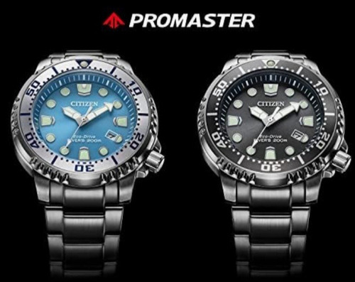 Citizen Bn0165-55l [promaster Marine Series Eco-drive , Azul Acero Acero Azul Acero