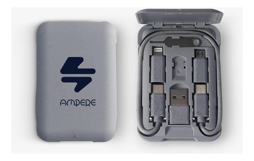 Ampere Kit De Cables De Viaje 6 En 1, Kit Adaptador Biodegra