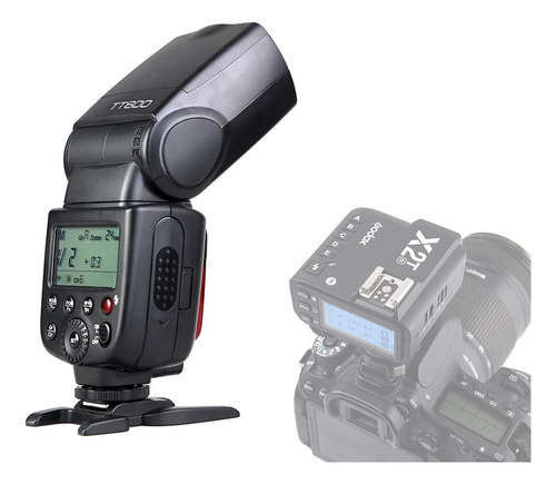 Flash Godox Tt600 Gn60 Con Transmisor X2t-n Para Nikon