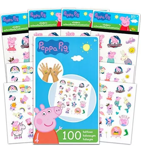 Tara Toy Peppa Pig Terminar La Escena de Pegatinas