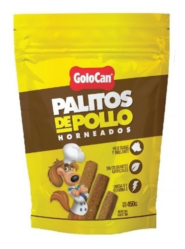 Golocan Palitos De Pollo Horneado Para Perro X 450gr