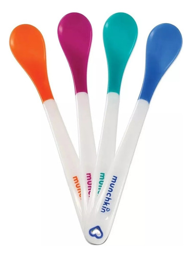 Set De 4 Cucharas Con Sensor De Temperatura Munchkin