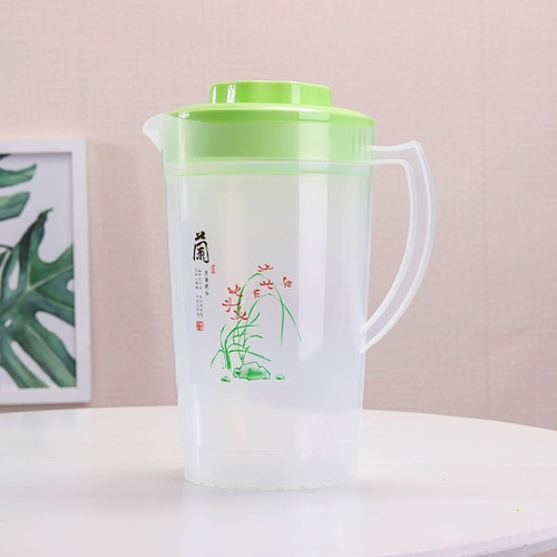 Flor Verde Nórdica, 2 Litros, Juego De 1 Maceta, 4 Tazas Y 1