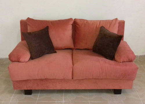 Sala En 2 Piezas Modernas ( Tercipelo ) Loveseat Y Sillon