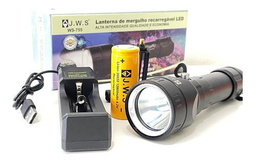 Lanterna Profissional Mergulho Led P50 3 Modos Original Jws®