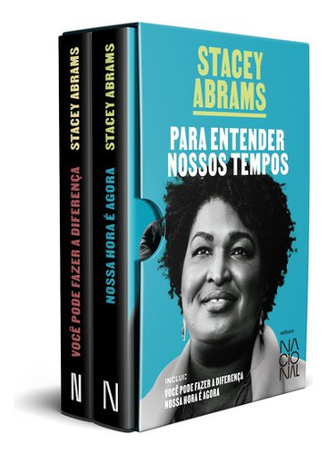 Box Stacey Abrams – Para entender nossos tempos: Você pode fazer a diferença e ssa hora é agora, de Abrams, Stacey. Editorial Companhia Editora Nacional, capa mole em português, 2022