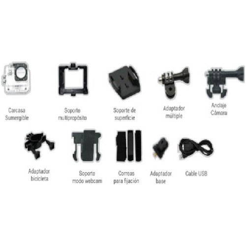 Camara Deportiva Action Cam 4k Uhd Wifi Sumergible 30 Mt