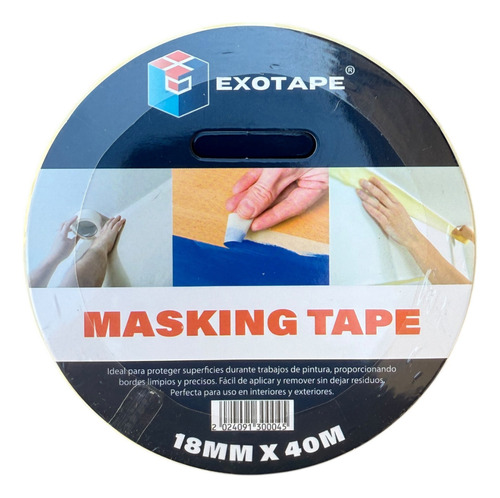 3 Und Masking Tape Cinta Enmascara Papel Permace 18mm X 40m