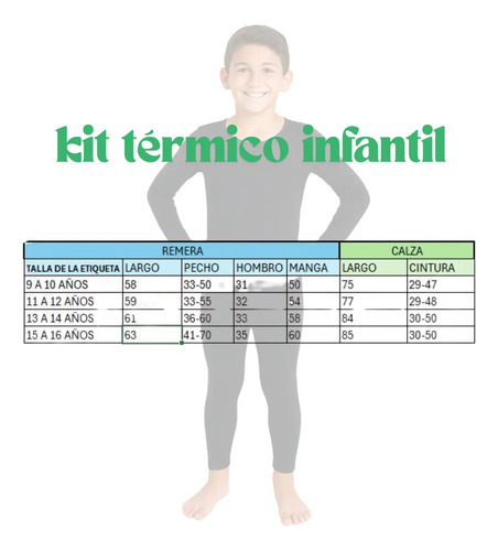 Kit Primera Piel Infantil Calza + Remera Térmica C/afelpado