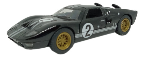 Auto Coleccion Ford Gt 40 Mk2 1966 Kinsmart 1/32 Negro