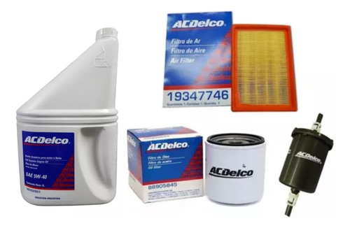 Kit 3 Filtros + Aceite Acdelco 5w40 Suzuki Fun