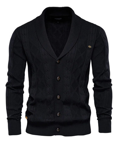 Cárdigan De Algodón Para Hombre, Suéter Casual Para Hombre