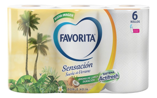 Papel Higienico Favorita Sensacion Sueño De Verano 48rollos