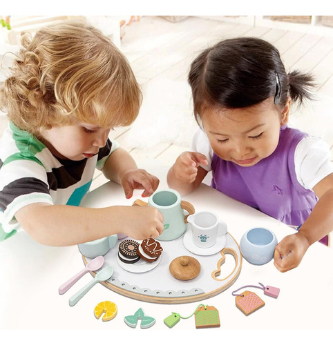 Juego De Té De Madera, Juego De Té Juguete - Juguetes Madera