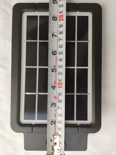 Lampara De Pared Exterior Led Solar Luminario 400 Lumenes Incluye Soporte Y Tornillería Panel 2.3 Wp Silicona Policristalina Ip65 Sensor De Movimiento 35000 Horas