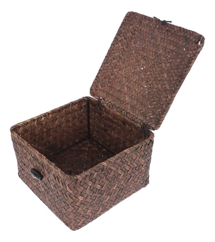 Cesta Tejida Bins, Caja De Almacenamiento, Natural