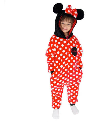 Pijama Macacão Infantil Minnie Kigurumi - Original Disney 