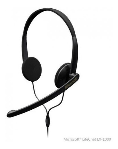 Auriculares Microsoft Lifechat Lx-1000 Color Negro