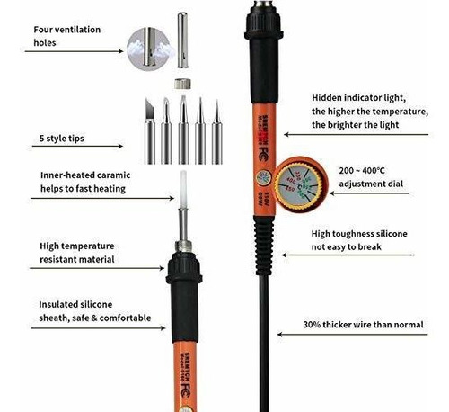 Soldadura Electronica °f Herramienta Temperatura