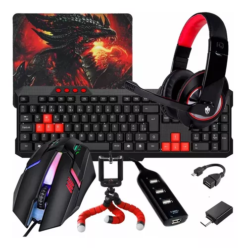 Kit Mobilador Completo Jogar Free Fire P/ Celular Led Rgb